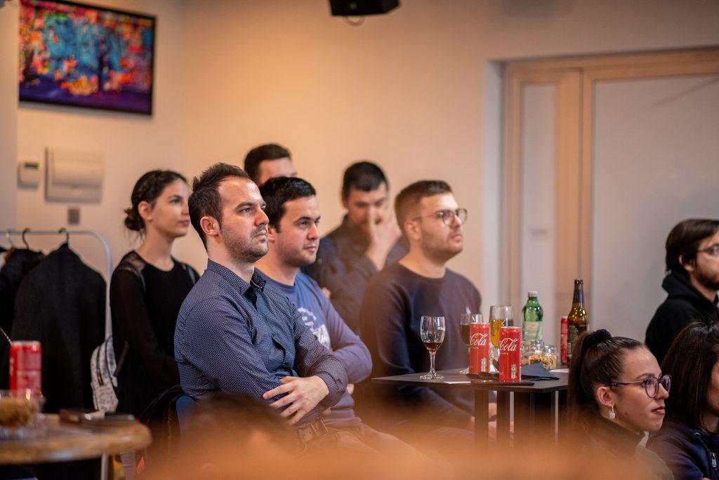 Developers networking in the relaxed atmosphere of The Works Coworking